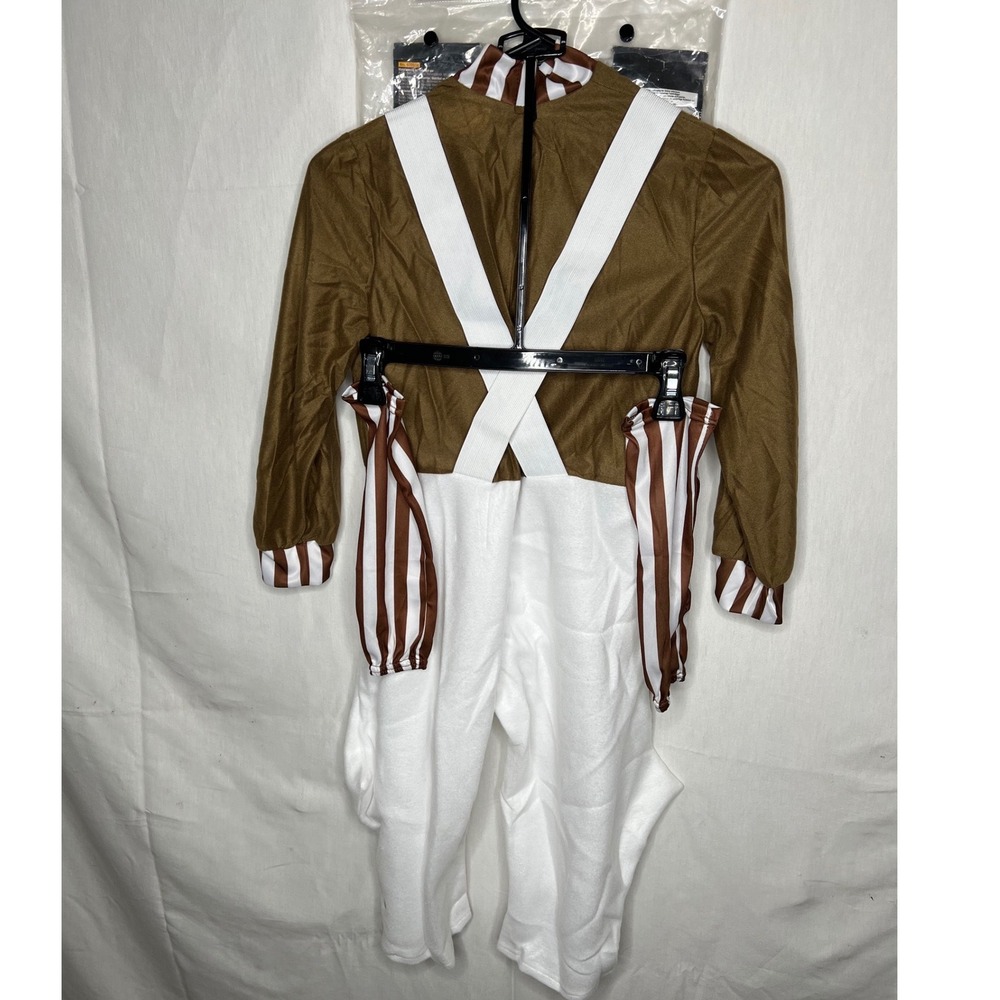 Willy Wonka‎ Oompa Loompa Costume Kids Medium 8-10 Jumpsuit Halloween 620934 - Picture 3 of 8